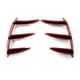 thumbnail image 2 of Kuymtek 1 Par Canards Parachoques Trasero Coche para W176 A200 A250 A260 A45 (patrón Carbono), 2 of 9