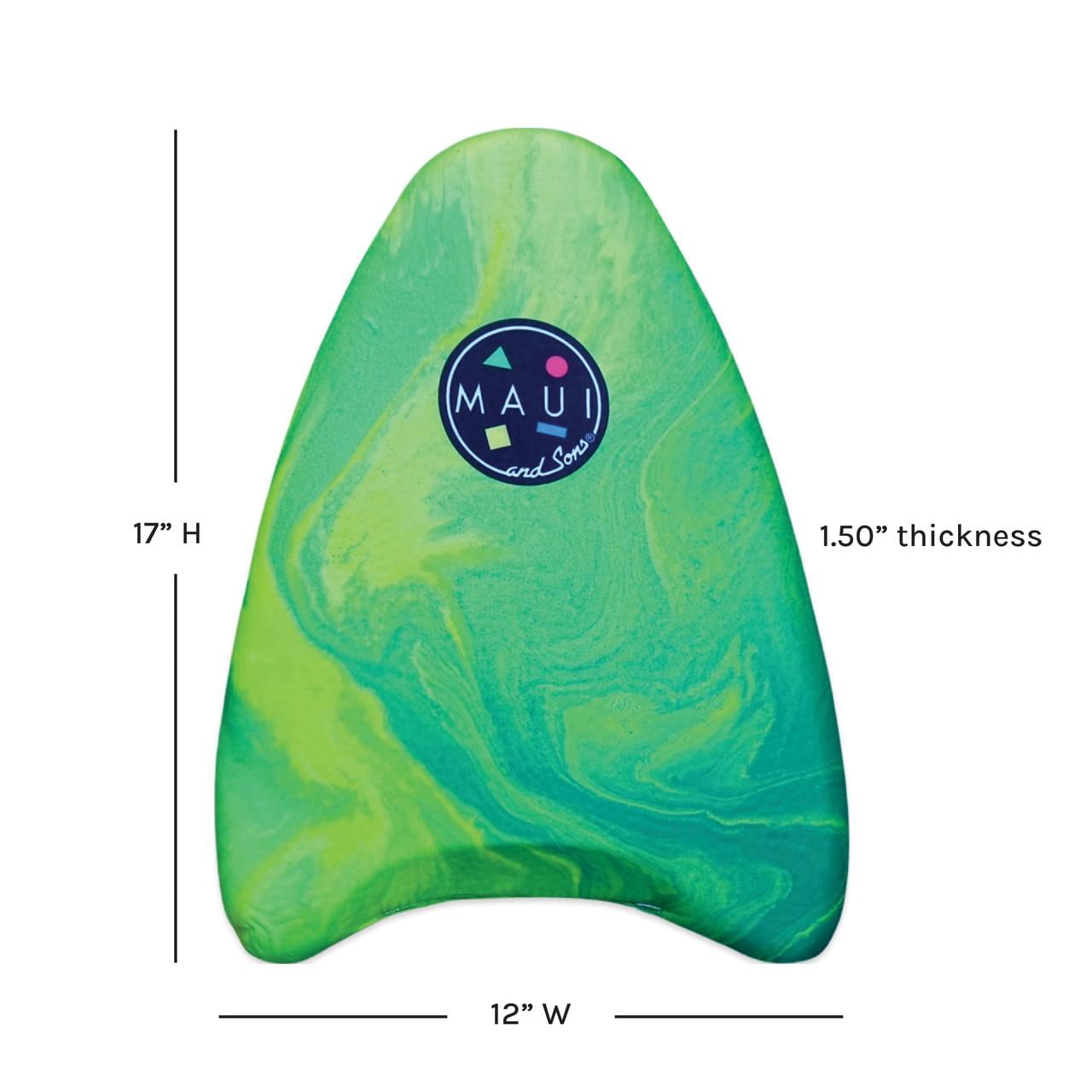 Maui and Sons 17 inch Light Weight Kickboard - Lime Green