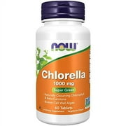 NOW Supplements, Chlorella 1000 mg with naturally occurring Chlorophyll, Beta-Carotene, mixed Carotenoids, Vitamin C, Iron and Protein, 60 Tablets