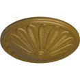 thumbnail image 3 of Ekena Millwork 25 1/2"OD x 5 1/2"P Brontes Ceiling Medallion (Fits Canopies up to 3 5/8"), Hand-Painted Gold, 3 of 6