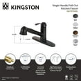 thumbnail image 5 of Kingston Brass GSC7575WEL Single-Handle 1-or-3 Hole Deck Mount Pull-Out Sprayer Kitchen Faucet in Oil Rubbed Bronze, 5 of 5