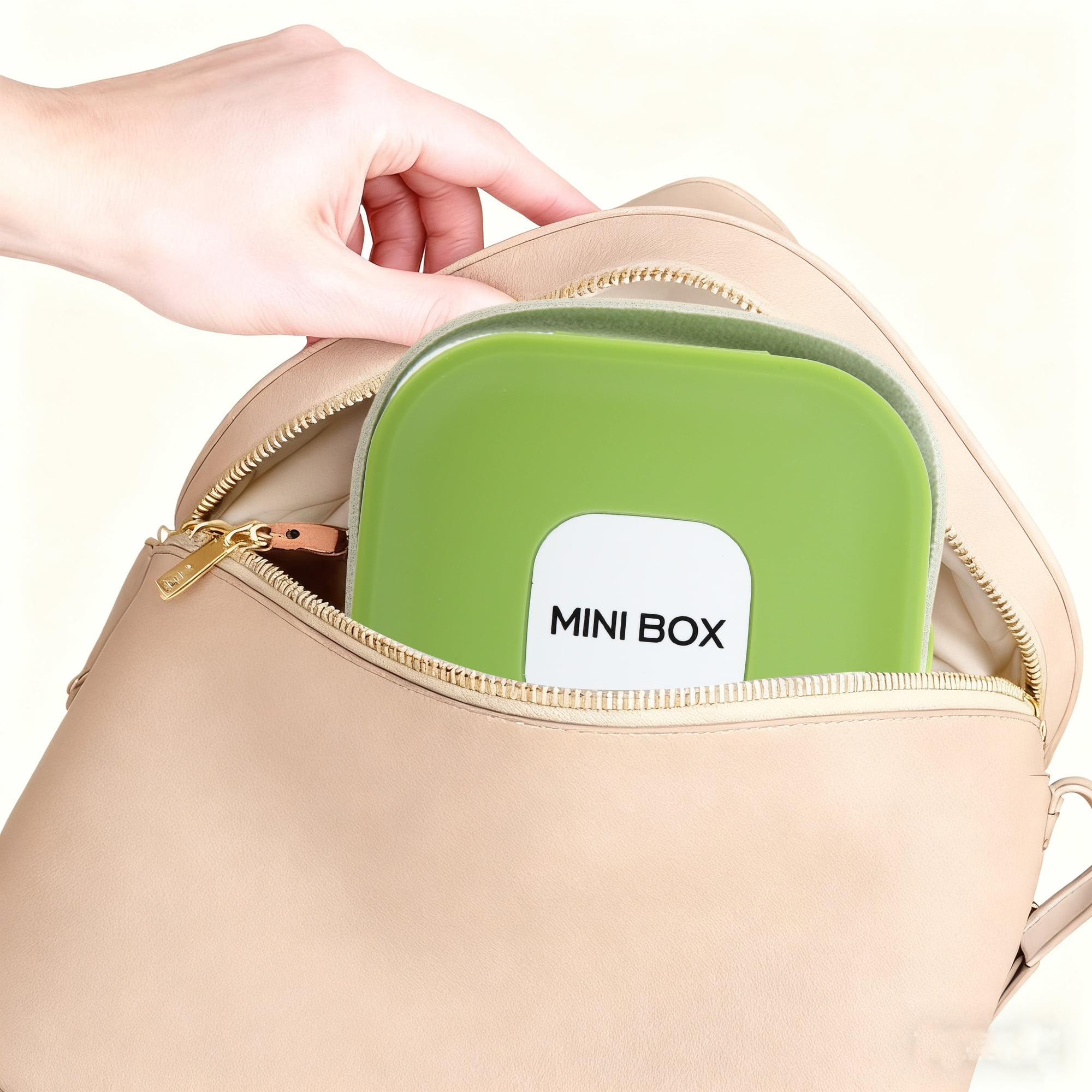 Unique Bargains Square Multi-Function with Mirror Jewelry Box Organizer Matcha Green