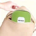 thumbnail image 5 of Unique Bargains 1 Pc Square Multi-Function with Mirror Jewelry Box Jewelry Organizer Matcha Green Silicone, 5 of 5
