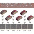 thumbnail image 4 of 30 Pieces Sanding Belt, 75 X 533mm Cloth Sanding Band 40/60/80/120/180/240 Grit Aluminum Oxide Sandpaper Belts Power File For Bosch Cisea Belt S f74, 4 of 5