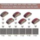 thumbnail image 4 of 30 Pieces Sanding Belt, 75 X 533mm Cloth Sanding Band 40/60/80/120/180/240 Grit Aluminum Oxide Sandpaper Belts Power File For Bosch Cisea Belt S f74, 4 of 5