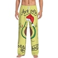 thumbnail image 2 of Lsque Avocado Merry Christmas Print Men's Pajama Pants, Lounge Pant - Comfortable Home Wear,Elastic Waistband, Stylish Design-X-Large, 2 of 9