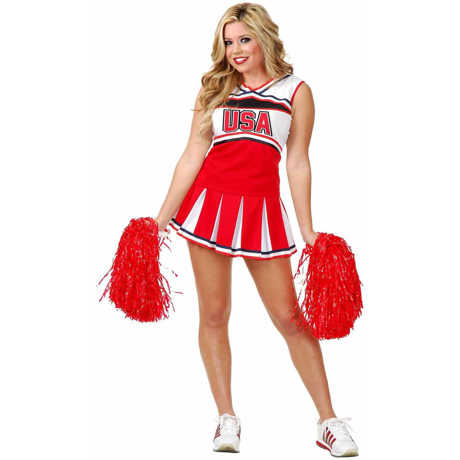 Cheerleader USA Women's Adult Halloween Costume - Walmart.com