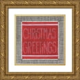 thumbnail image 1 of Shamp, Cindy 15x15 Gold Ornate Wood Framed with Double Matting Museum Art Print Titled - Christmas Greetings, 1 of 4