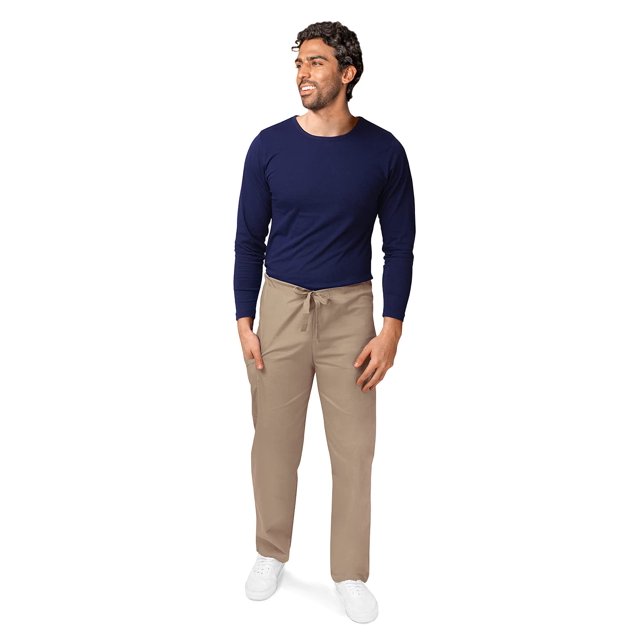 Adar Universal Mens Scrubs - Drawstring Tapered Leg Scrub Pants