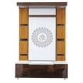 thumbnail image 2 of Pooja Mandir / Designer Wooden Temple With LED Lights / Mandir For Home & Office / Temple For Home / Modern Style Pooja Chowki For God Idols, 2 of 6