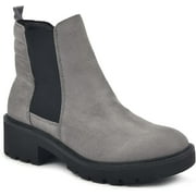 WHITE MOUNTAIN Womens Dada Chelsea Boot 10 Charcoal/Waxy/Fabric