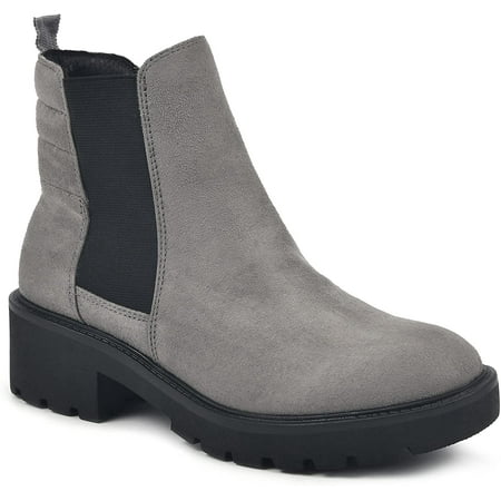 WHITE MOUNTAIN Womens Dada Chelsea Boot 10 Charcoal/Waxy/Fabric