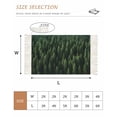 thumbnail image 2 of Green Forest Washable Area Rug 3'x5', Pine Trees Modern Mysterious Art Woven Cotton Tassels Kitchen Rugs, Non Slip Indoor Door Mat Throw Carpet for Entryway Living Room Nursery Laundry Room, 2 of 9
