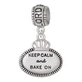 thumbnail image 1 of Delight Jewelry Keep Calm and Bake On Lord Guide Me Charm Bead, 1 of 4