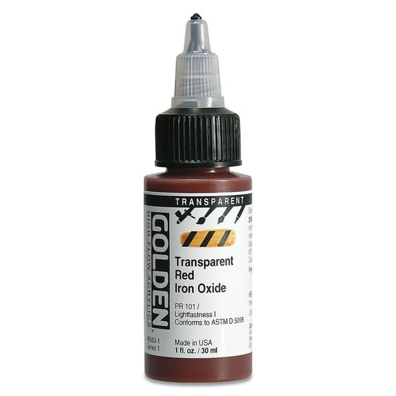 Golden� High Flow Acrylic, 1 oz., Transparent Red Iron Oxide