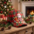 thumbnail image 6 of Green Ajustable Christmas Baseball Hat for Adults, Colorful Xmas Embroidered Novelty Cozy Twill Cotton Cap, Funny Christmas Gifts, 6 of 6