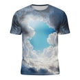 thumbnail image 4 of Tops para hombre, blusas y camisas de manga corta con cuello redondo para hombre, camiseta informal de verano con estampado de manga corta y cuello redondo para hombre, blusa para hombre, 4 of 4