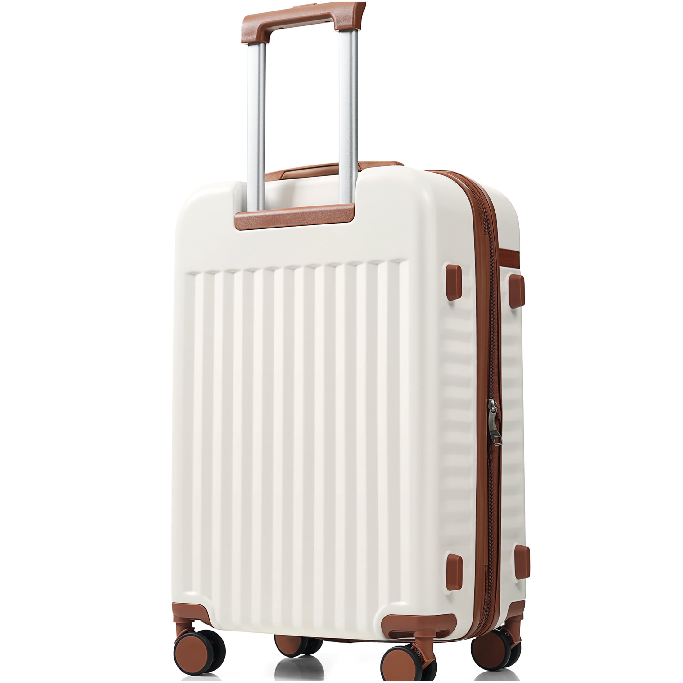 JERFIT 3-Piece Hard Shell Luggage Set with USB Port, Front-Open Carry-On, 360° Spinner Wheels & TSA Lock for Effortless Travel