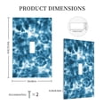 thumbnail image 3 of Rocae Blue Tie Dye for Decorator Light Switch or Receptacle Outlet Wall Plate,Polycarbonate Thermoplastic-Style T, 3 of 6