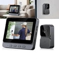 thumbnail image 1 of Wireless Doorbell with Camera 1080P 90DB Wireless Video Door Phone with 4.3 Inch IPS Screen Wireless Video Intercom, Video Door Phone for Family, Stre, 1 of 5
