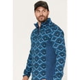 thumbnail image 2 of Powder River Outfitters Men's Southwestern Print Quarter-Zip Pullover Turquoise Medium  US, 2 of 4