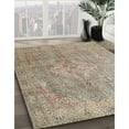 thumbnail image 3 of Ahgly Company Machine Washable Indoor Square Traditional Dark Almond Brown Area Rugs, 4' Square, 3 of 7
