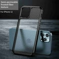thumbnail image 2 of Apple iPhone 12 Pro / 12 6.1 inch Case, Dteck Hybrid Slim Protective Shockproof Matte Back with Soft TPU Bumper Phone Cover - Black, 2 of 6