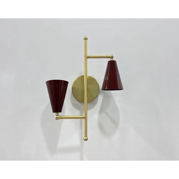 Wall Stilnovo Sconce Brass Mid Century Lamp Italian Light Style Modern