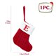 thumbnail image 1 of Calcetines navideños con letras del alfabeto de copos de nieve rojos, decoraciones navideñas para el hogar 2023, regalos de Navidad y Año Nuevo 2024, 1 of 6