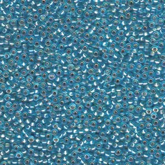Silver-Lined Aqua AB Miyuki Seed Beads 11/0 11-91018-TB
