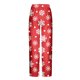 thumbnail image 5 of Puntoco Pantalones de pierna recta con diseño de estampado fino para dormir en casa para hombre Pantalones casuales para hombre, 5 of 5