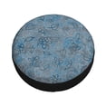 thumbnail image 3 of 17'' Vintage Leaf Floral Graffiti Tire Cover, Universal Spare Wheel Covers, Dust-Proof, Water-Proof, Sun-Proof and Corrosion-Proof, 3 of 9