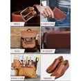 thumbnail image 5 of Cowhide Tooling Leather Full Grain Sheet Genuine Leather Sewing Crafting Work Coffee 4x10, 5 of 6