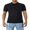 Black, variant on KOMOO Men Muscle T Shirts Stretch Short Sleeve Workout Tee Casual Slim Fit Polo Shirt Plus Size