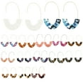 thumbnail image 4 of Qarigey 1 par de aretes de estilo simple con estampado de leopardo en forma de U para niñas adolescentes Ropa, zapatos y accesorios Miscelánea Marrón Qarigey AP010170-04, 4 of 6