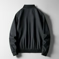 thumbnail image 4 of Fgnfyis Mens Coat Lightweight Zip up Slim Fit Windbreaker Track Jacket Spring Fall Pockets Mens Jackets Casual Stylish Black XL, 4 of 4