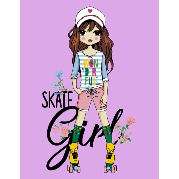 Artwille DIY Paint by Numbers for Adults and Kids - Skate Girl