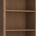 thumbnail image 6 of Amherst 30 inch Wide Solid Wood Transitional 5 Shelf Bookcase in Rustic Natural Aged Brown, 6 of 10