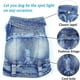 thumbnail image 4 of Chaqueta vaquera para perro, chaleco vaquero azul con solapa, abrigo, camiseta, disfraz, ropa bonita para niña, niño, perro, cachorro, ropa cómoda y fresca, 4 of 5