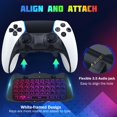 TIMOVO Wireless Keyboard for PS5 Edge Dualsense Controller with RGB