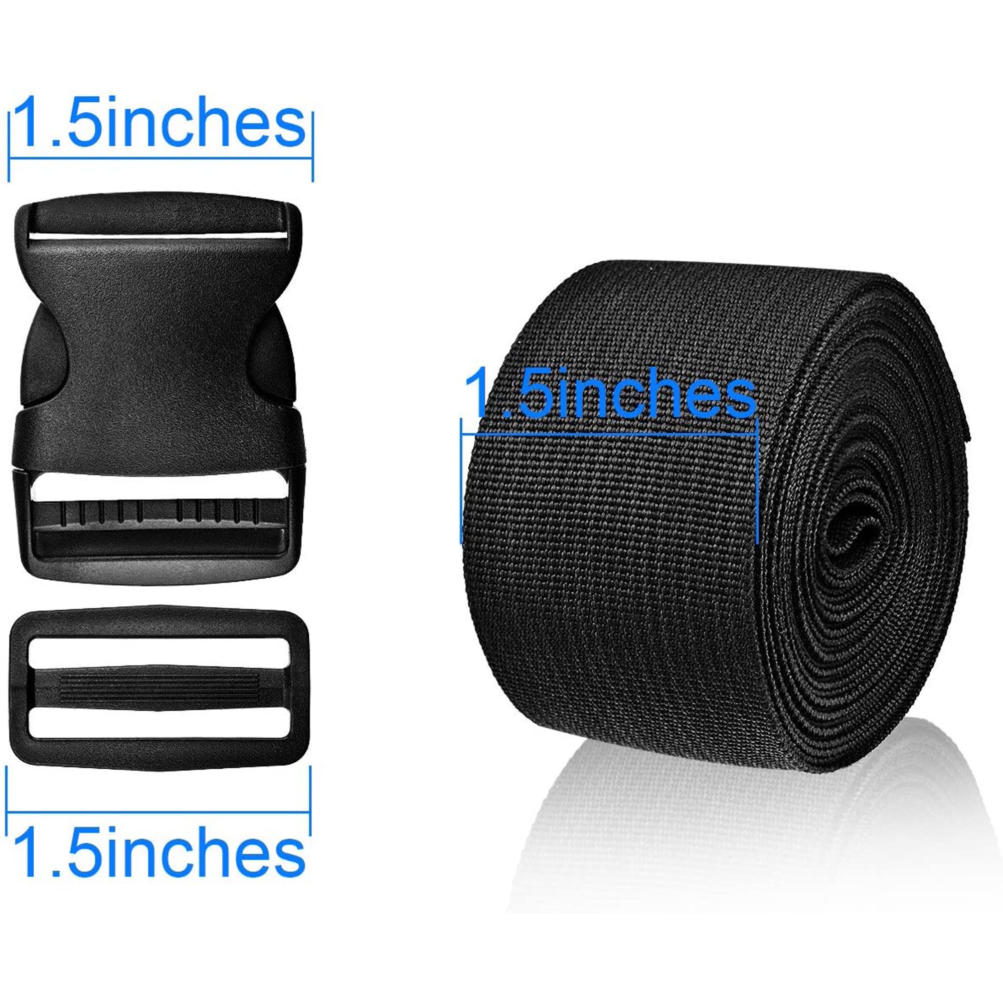 YunBey Clips De Boucle En Plastique Avec Glissières Tri-Glide