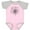Pink and Heather, variant on Inktastic Music Dandelion Musical Boys or Girls Baby Bodysuit