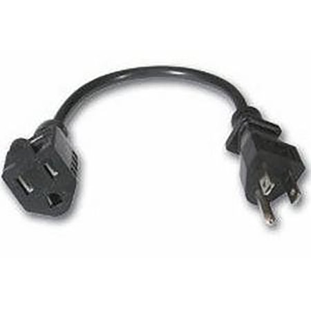 18 AWG Outlet Saver Power Extension Cord - 1 Feet