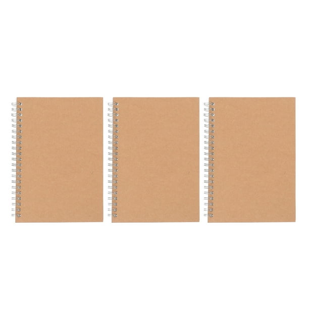 EeaseMX 3 cuadernos de espiral para oficina, cuaderno de escritura, bloc de notas con espiral, planificador diario para estudiantes