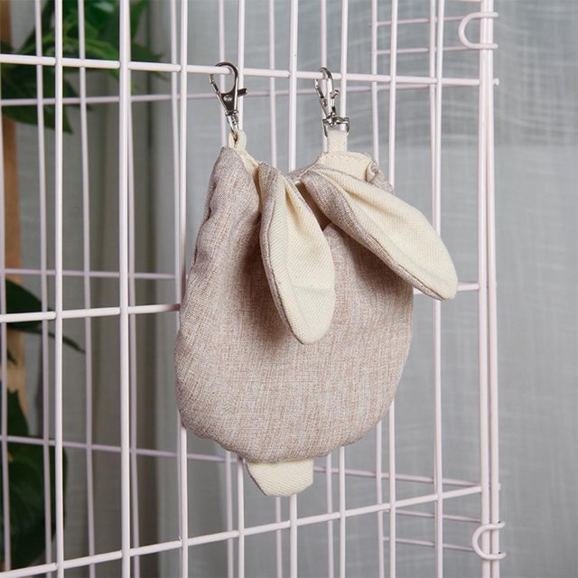 Hamster Hammock Velvet Cute Rabbit Ears Shape Small Pet Sleeping Bed Hanging NestS He Qiyong unisex
