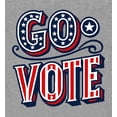 thumbnail image 4 of Go Vote! Adult Heather Gray Crew Neck Short Sleeve Tee-Medium, 4 of 4