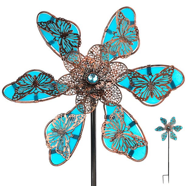 Wind Spinner Garden Decor, Butterfly Wind Spinners for Yard and Garden ...