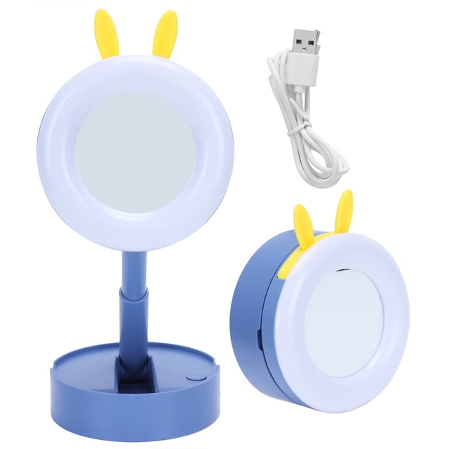 Espejo de maquillaje LED, espejo de maquillaje LED, espejo de maquillaje de escritorio portátil, lámpara de espejo de maquillaje, diseño de última generación