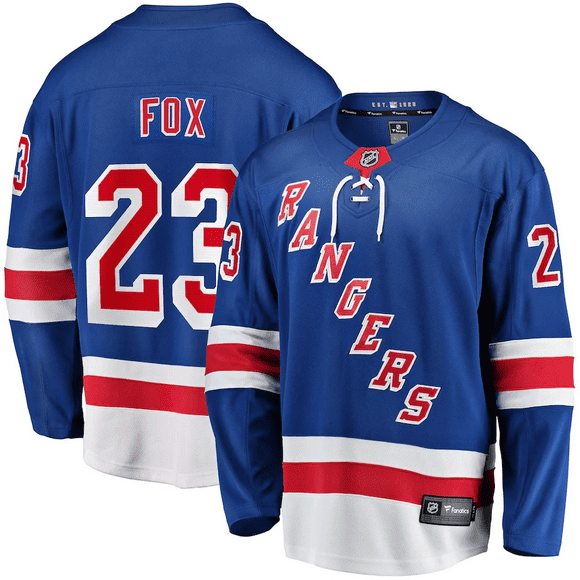 Adam Fox New York Rangers NHL Fanatics Breakaway Home Jersey, X-Large