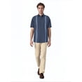thumbnail image 2 of Cafe Luna Men's and Big Men's One Pocket Panel Print Short Sleeve Woven Shirt, Size S-4XL, 2 of 7